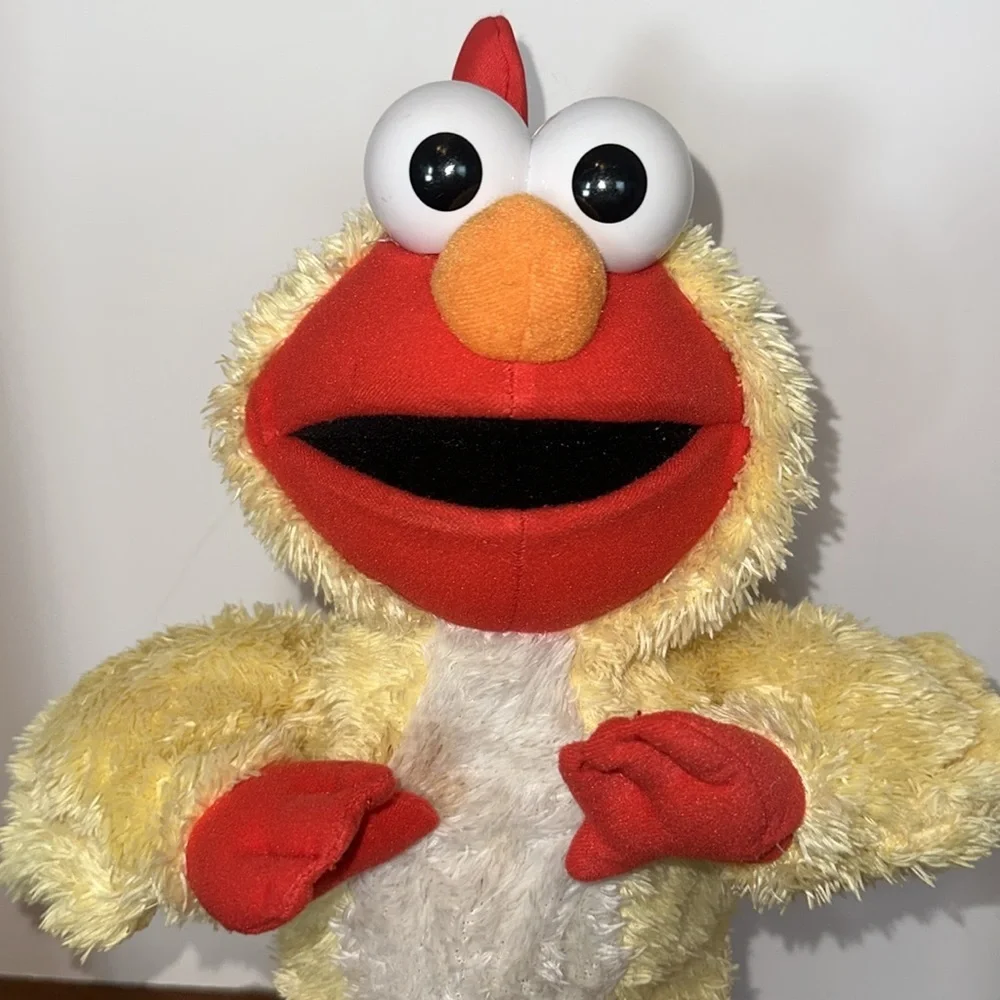 Sesame Street Chicken Dance Elmo Plush Yellow and Orange